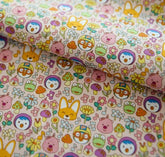 Penguin Pororo, Crong, Eddy, Loopy, Petty Korean Anime Character Fabric made in Korea by the Half Yard